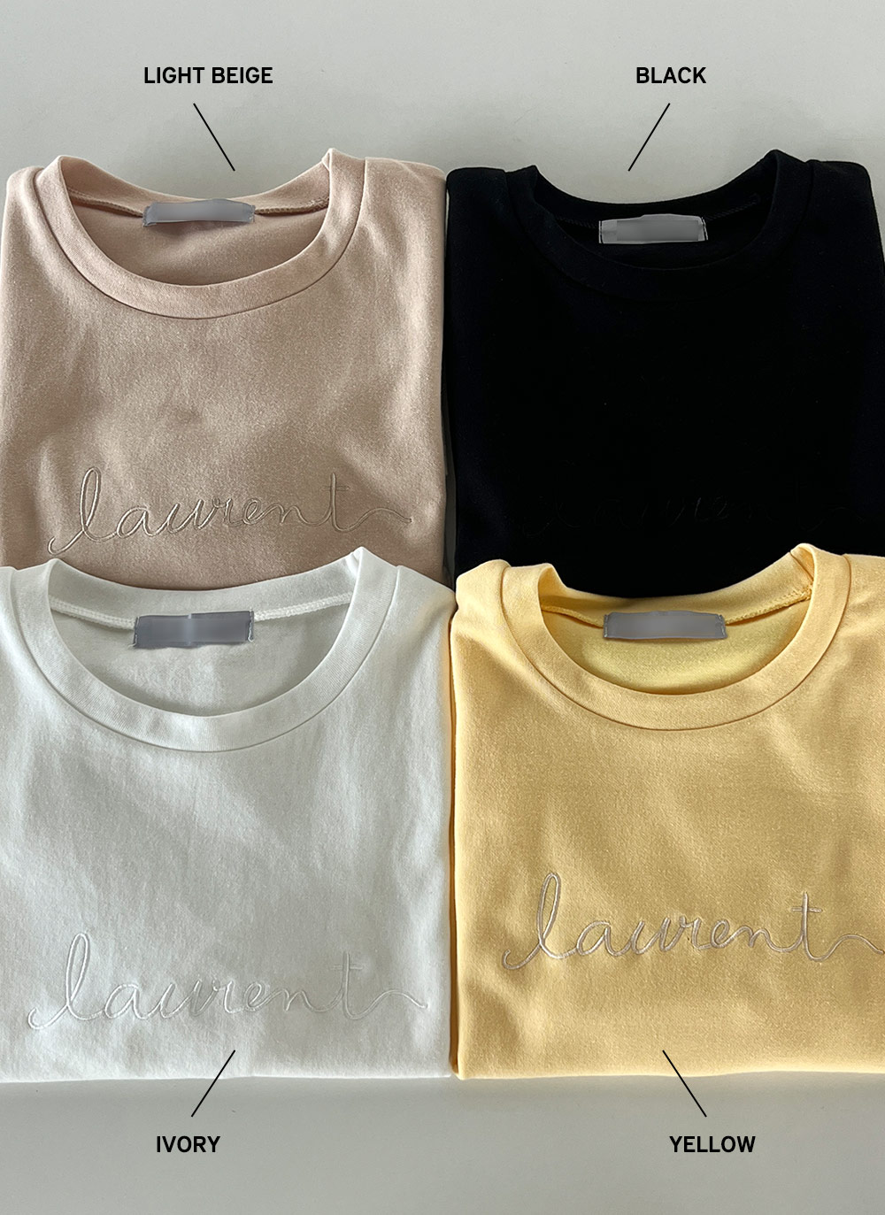 テンセル混刺繍半袖Tシャツ | DHOLIC | 詳細画像2