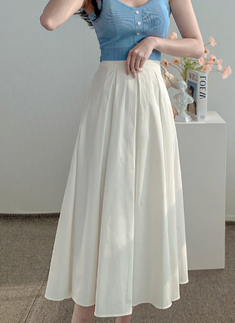 ピンタックロングフレアスカート | レディースファッション通販 - DHOLIC