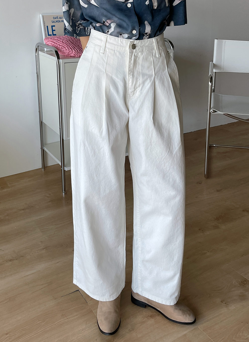 Y's ワイズ 2018AW ワイドパンツ 白 ホワイト パンツ