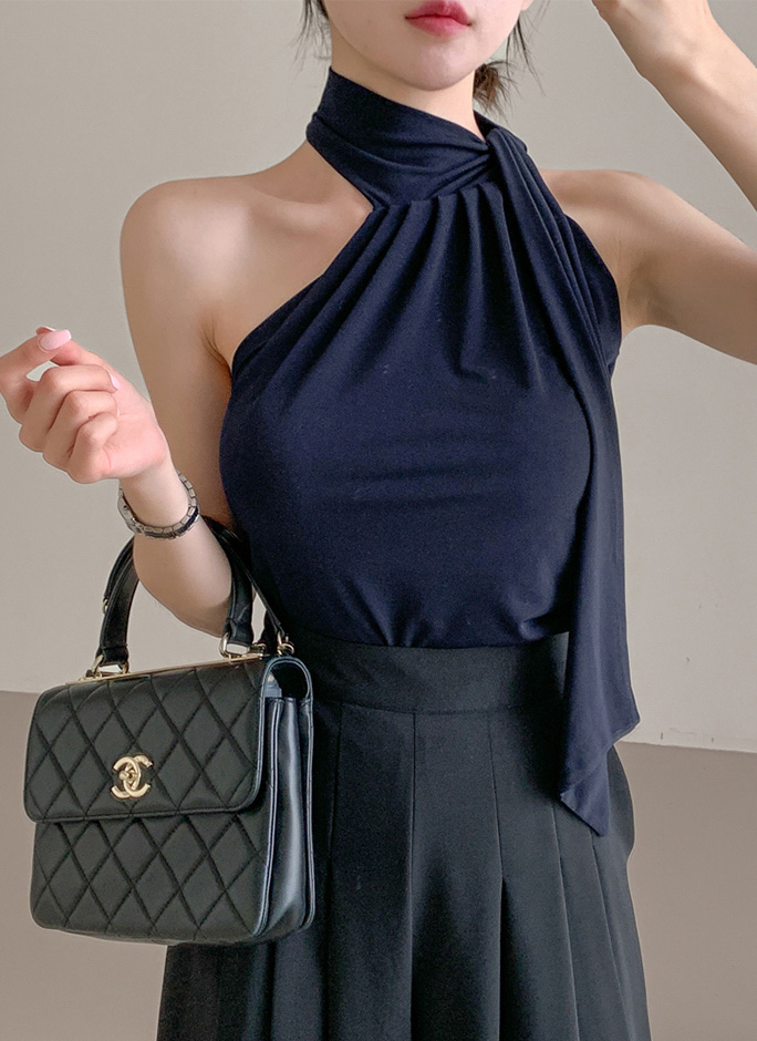 スカーフホルターノースリブラウス | レディースファッション通販 - DHOLIC