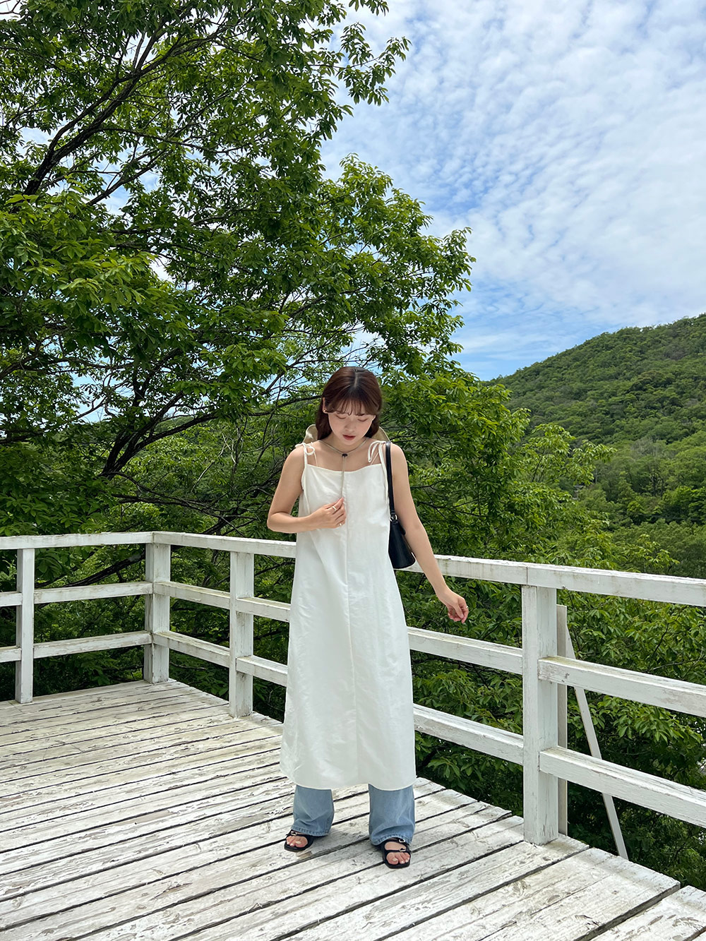 袖リボンスクエアワンピース Brown – honono for mom&baby