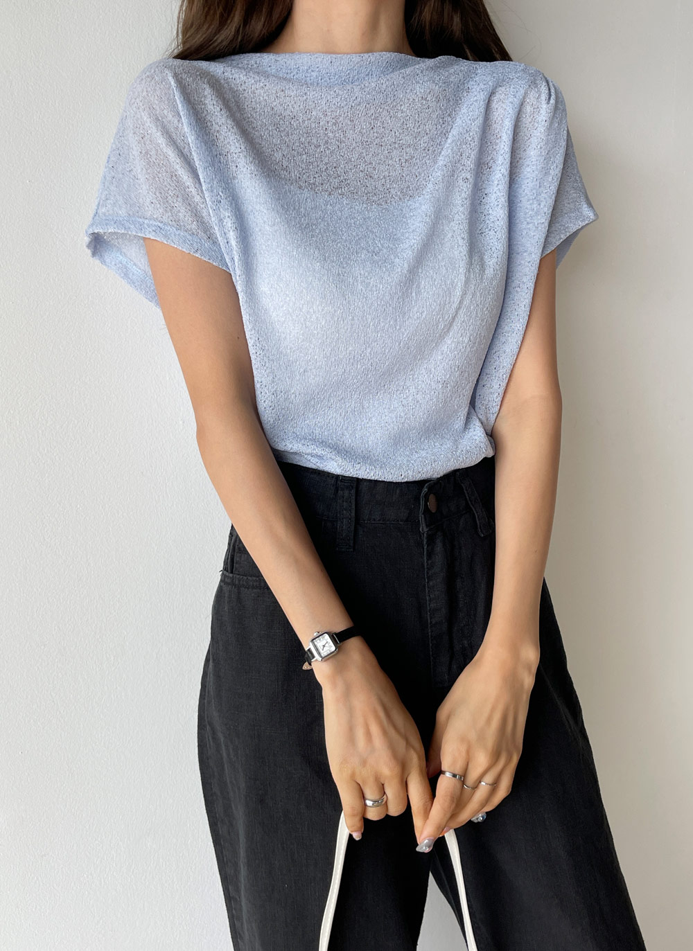 ドレープフレンチシアーTシャツ・t00993