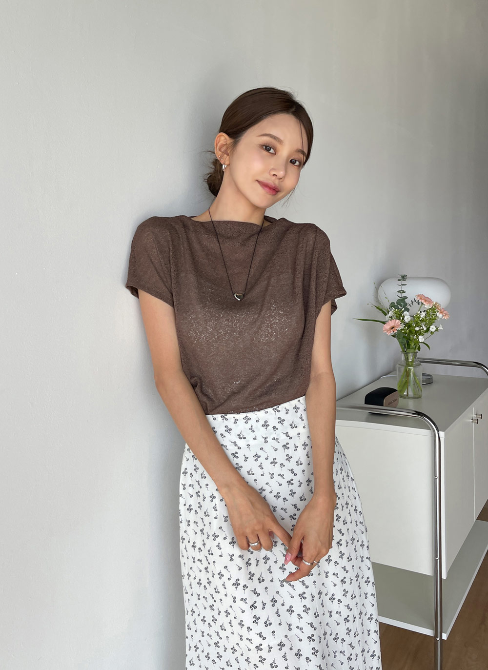 ドレープフレンチシアーTシャツ・t00993