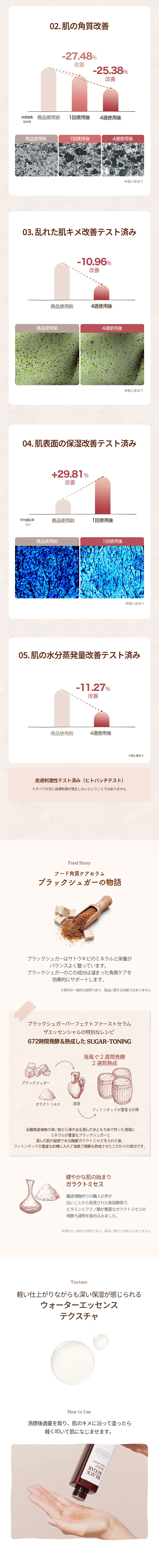 [スキンフード]  ブラックシュガーパーフェクトファーストセラム ザ・エッセンシャル | 詳細画像3