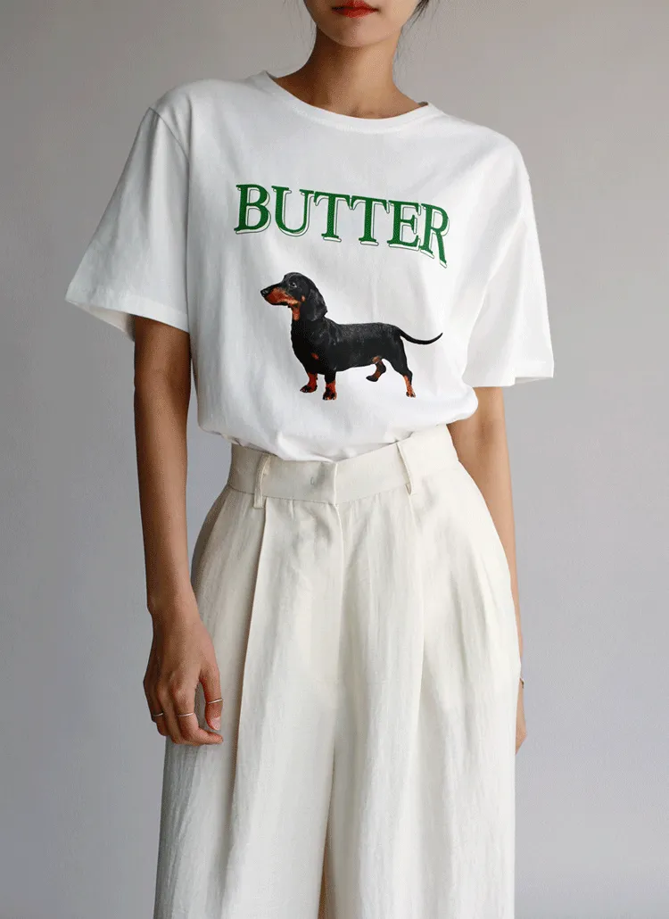 BUTTERプリントTシャツ | ANAIS | 詳細画像1