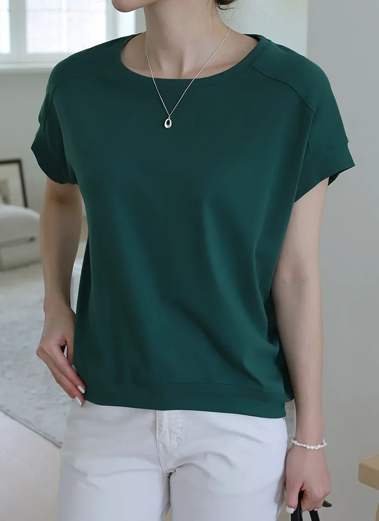 ラインキャップスリーブTシャツ | indibrand | 詳細画像1