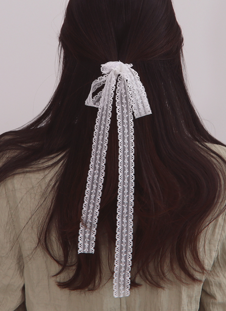 ロングレースリボンヘアゴム | レディースファッション通販 - DHOLIC