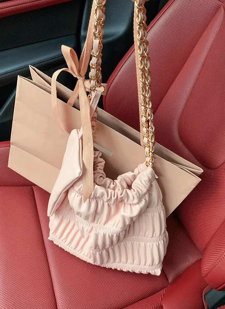 2TYPEリンクルチェーンバッグ | minagram | 詳細画像1