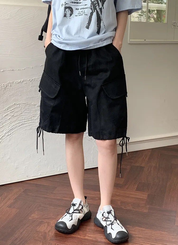 ドローコードカーゴショートパンツ | レディースファッション