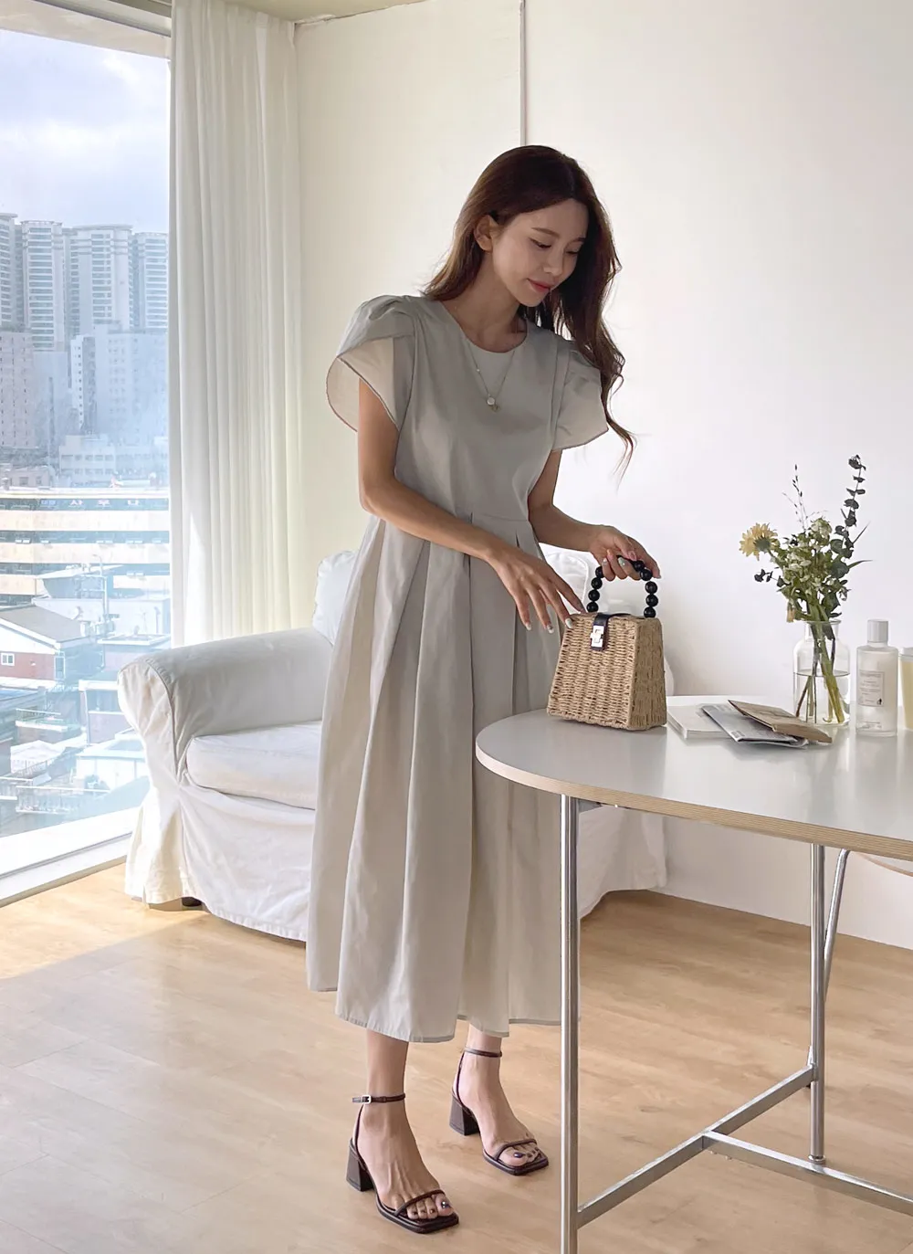 ぽん様専用⭐ドルマンスリーブワンピース⭐80size&チューリップハット 