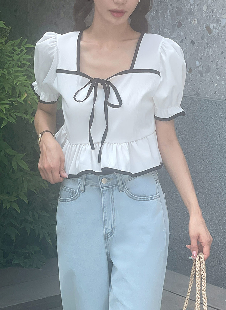 セール】ビッグリボンペプラムブラウス（シャツ/ブラウス）｜Fit
