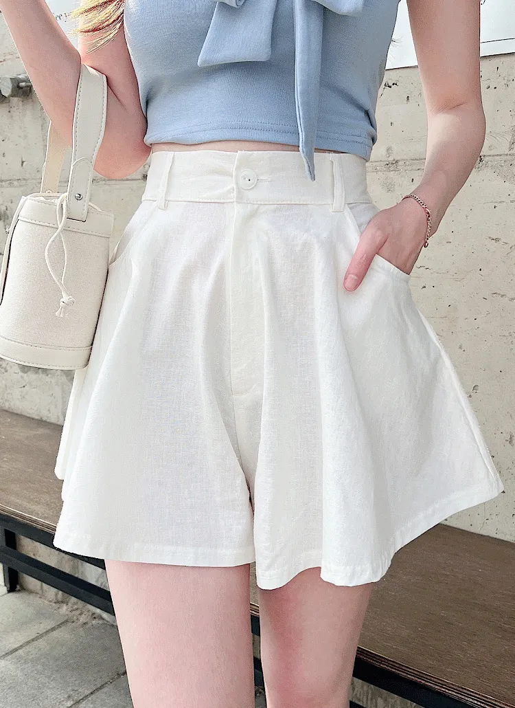 リネン風フレアスカートパンツ | dearsera | 詳細画像1