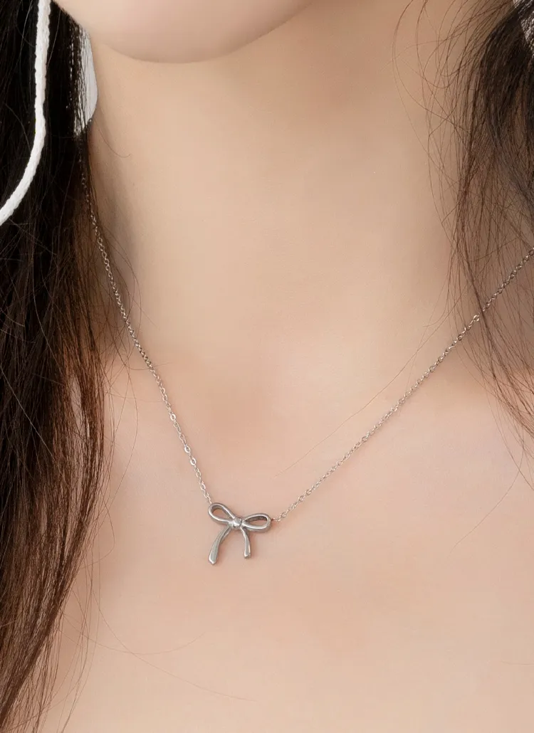 メタルリボンネックレス | レディースファッション通販 - DHOLIC 
