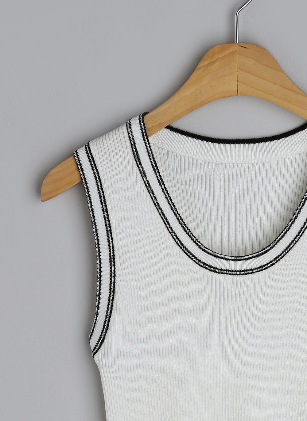 Uネック配色ニットノースリーブ | DHOLIC | 詳細画像23