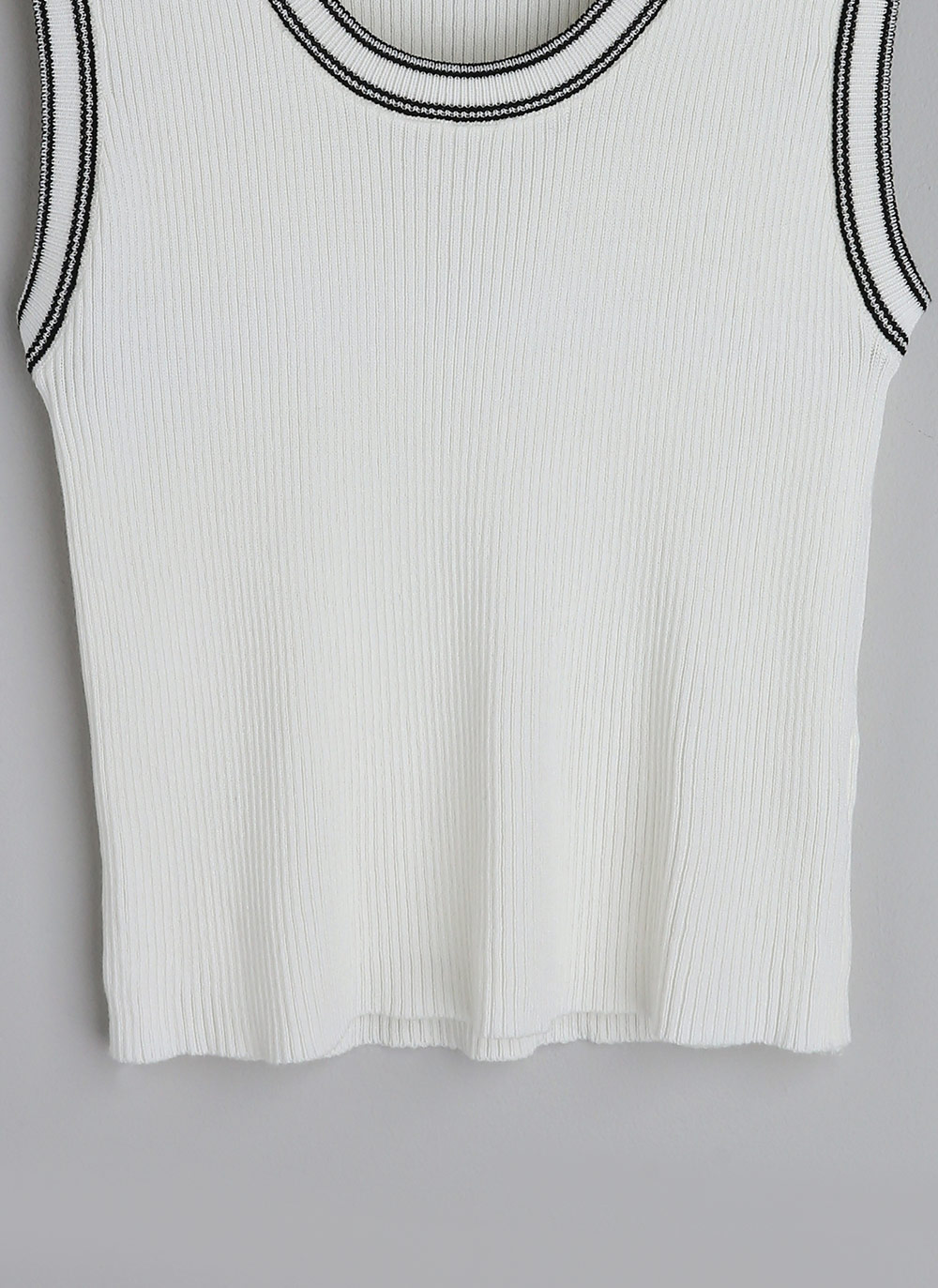 Uネック配色ニットノースリーブ | DHOLIC | 詳細画像24