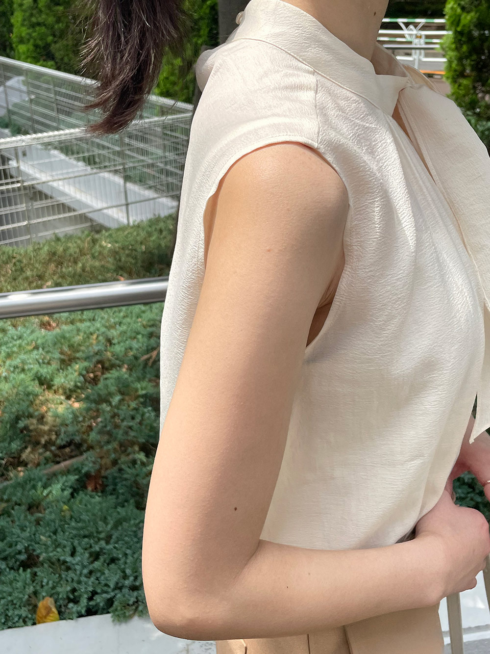 *再入荷*リボンスリーブレスブラウス | 詳細画像11