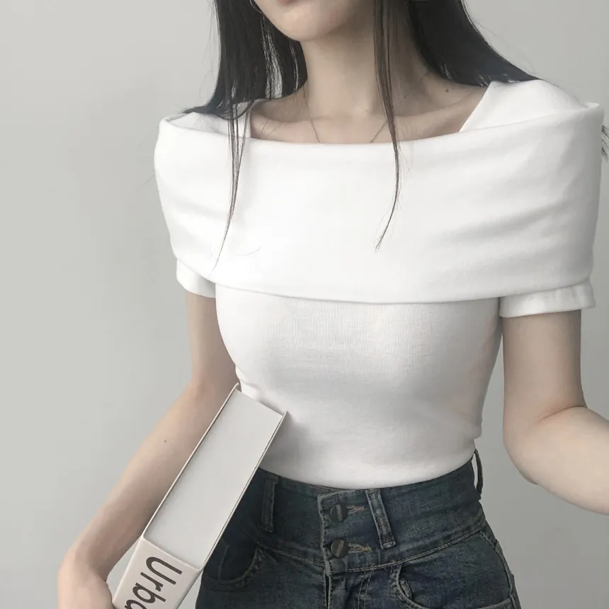 オフショル風半袖Tシャツ | lilisense | 詳細画像2