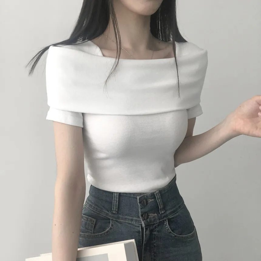 オフショル風半袖Tシャツ | lilisense | 詳細画像4