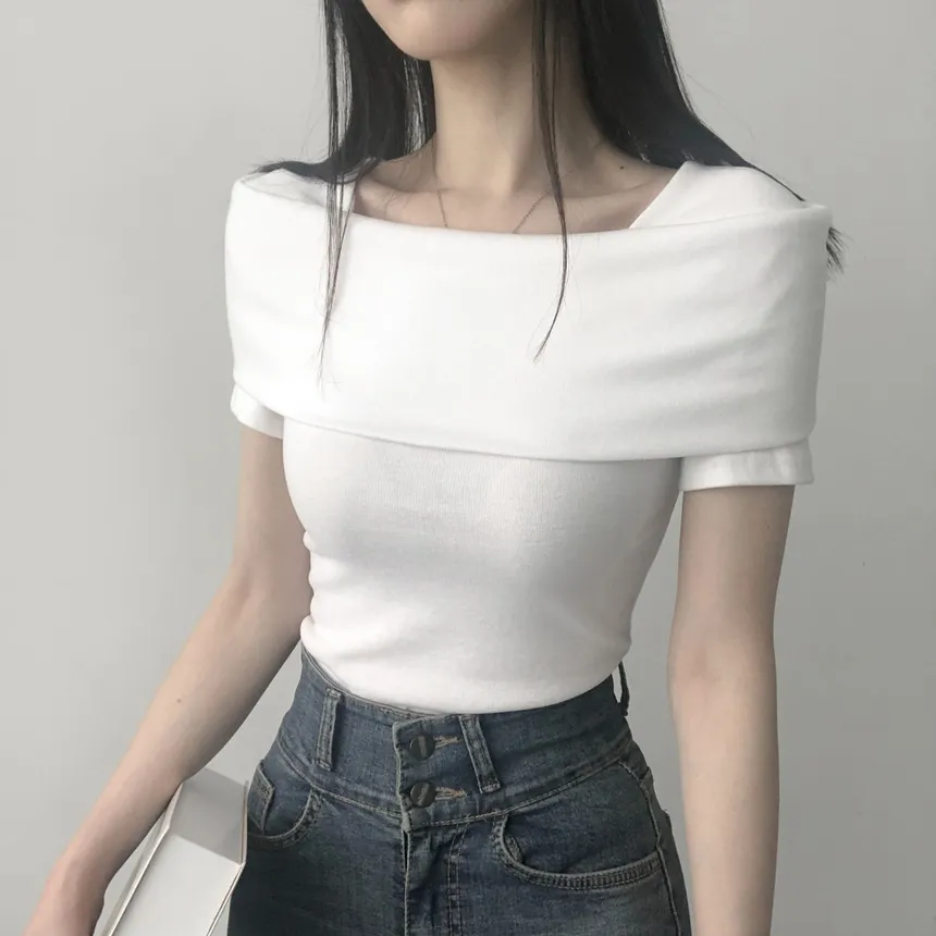 オフショル風半袖Tシャツ | lilisense | 詳細画像6
