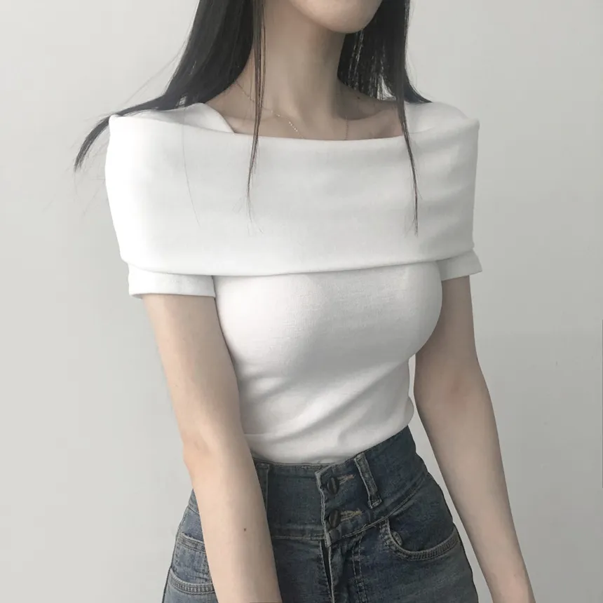 オフショル風半袖Tシャツ | lilisense | 詳細画像7