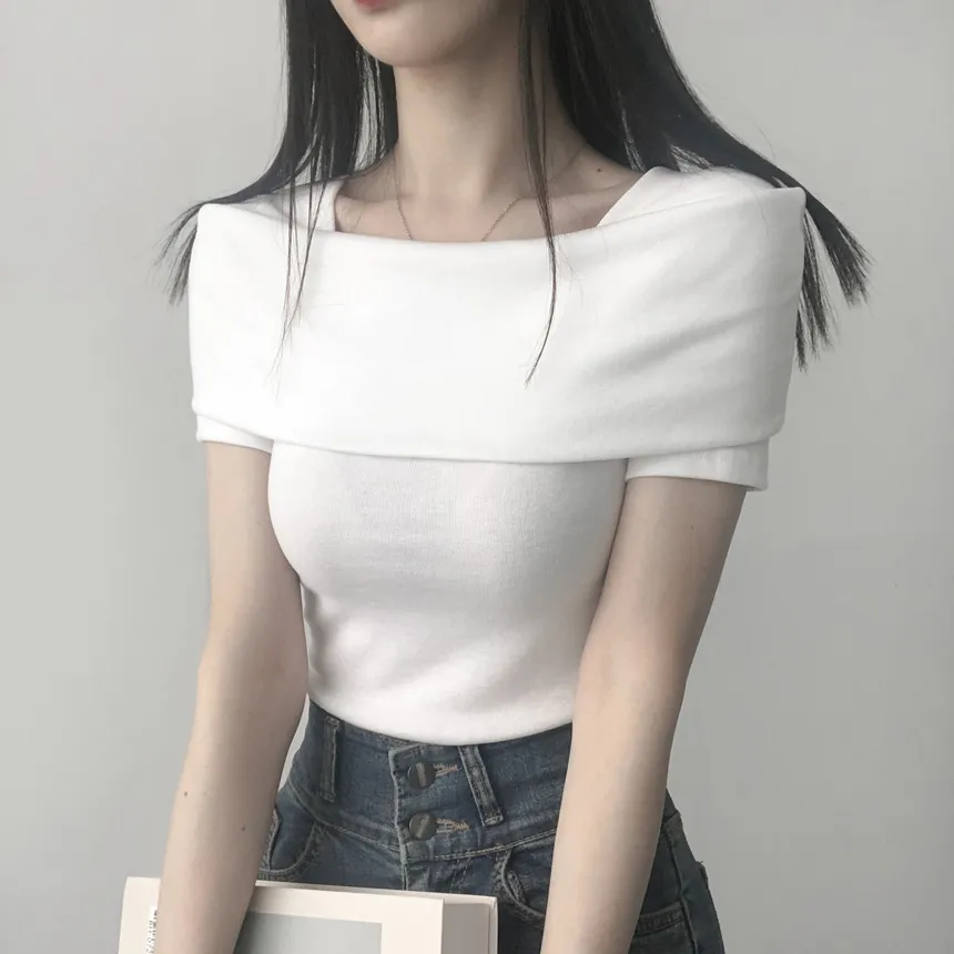 オフショル風半袖Tシャツ | lilisense | 詳細画像8