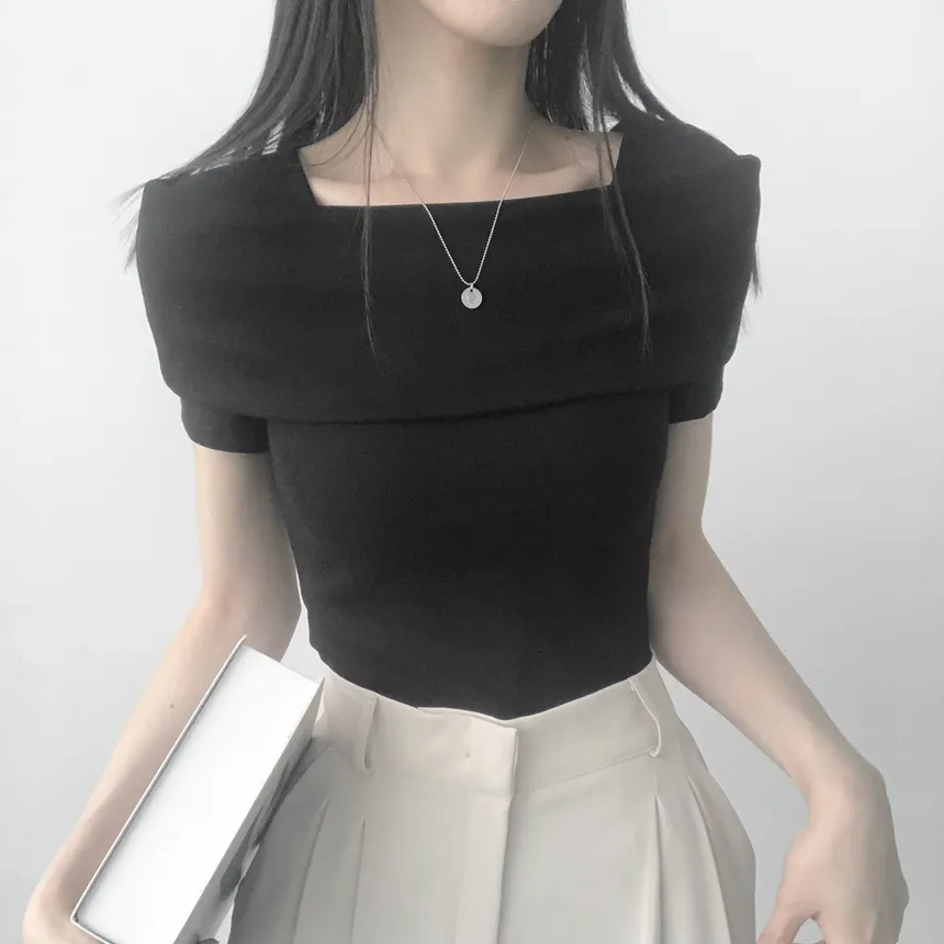 オフショル風半袖Tシャツ | lilisense | 詳細画像19