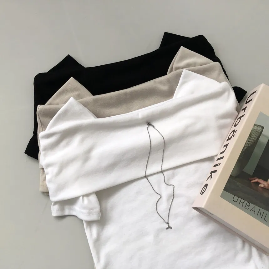 オフショル風半袖Tシャツ | lilisense | 詳細画像23