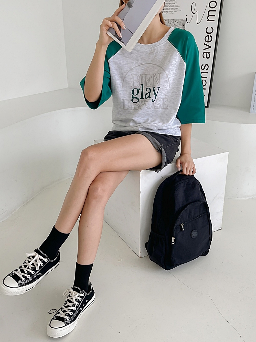 glayラグラン配色Tシャツ | 詳細画像2