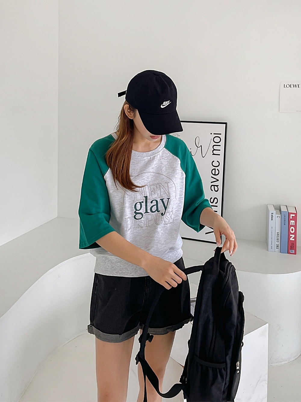 glayラグラン配色Tシャツ | 詳細画像4