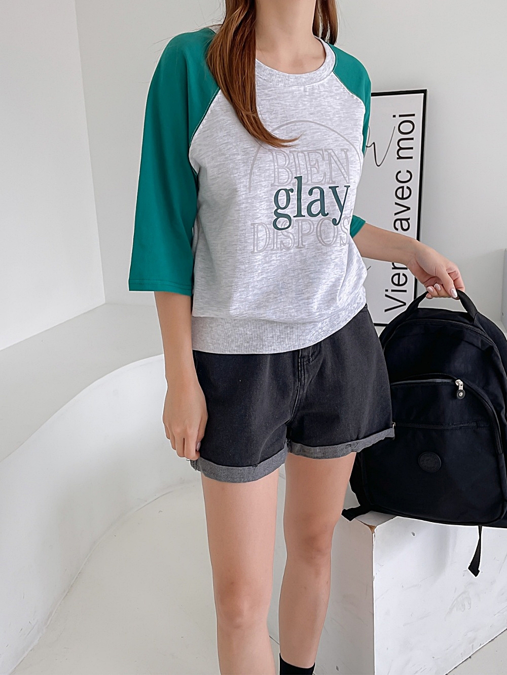 glayラグラン配色Tシャツ | 詳細画像8