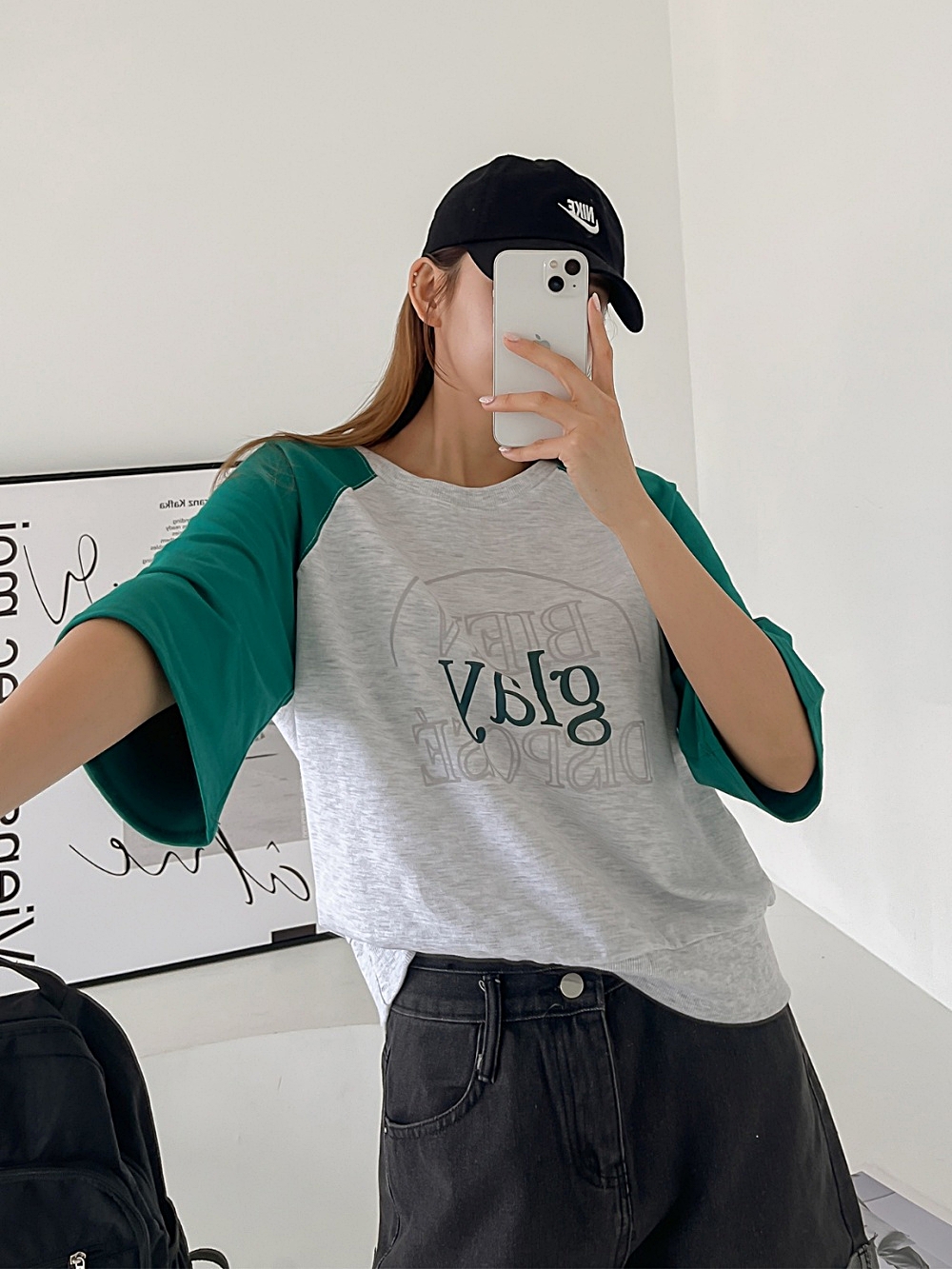 glayラグラン配色Tシャツ | 詳細画像10