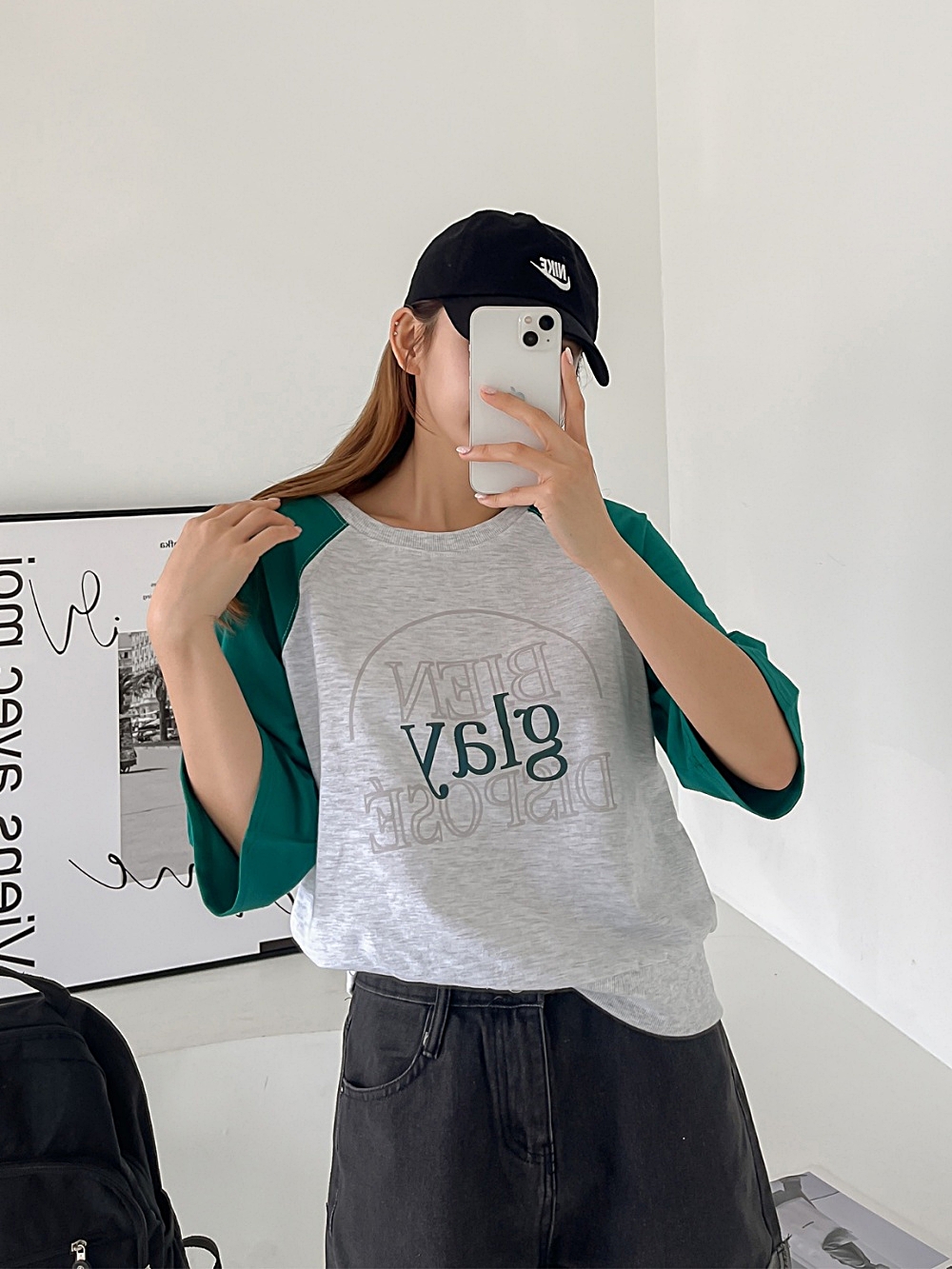 glayラグラン配色Tシャツ | 詳細画像11