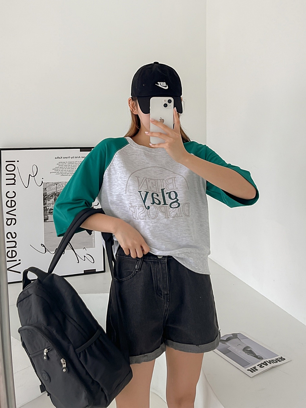 glayラグラン配色Tシャツ | 詳細画像12