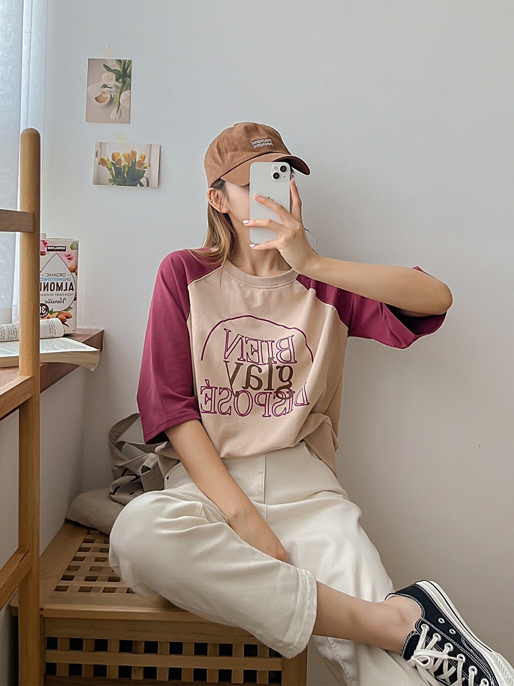 glayラグラン配色Tシャツ | 詳細画像16