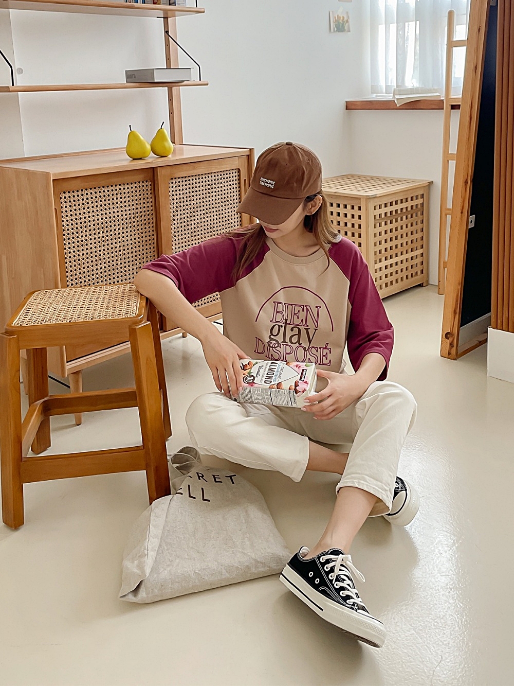 glayラグラン配色Tシャツ | 詳細画像17
