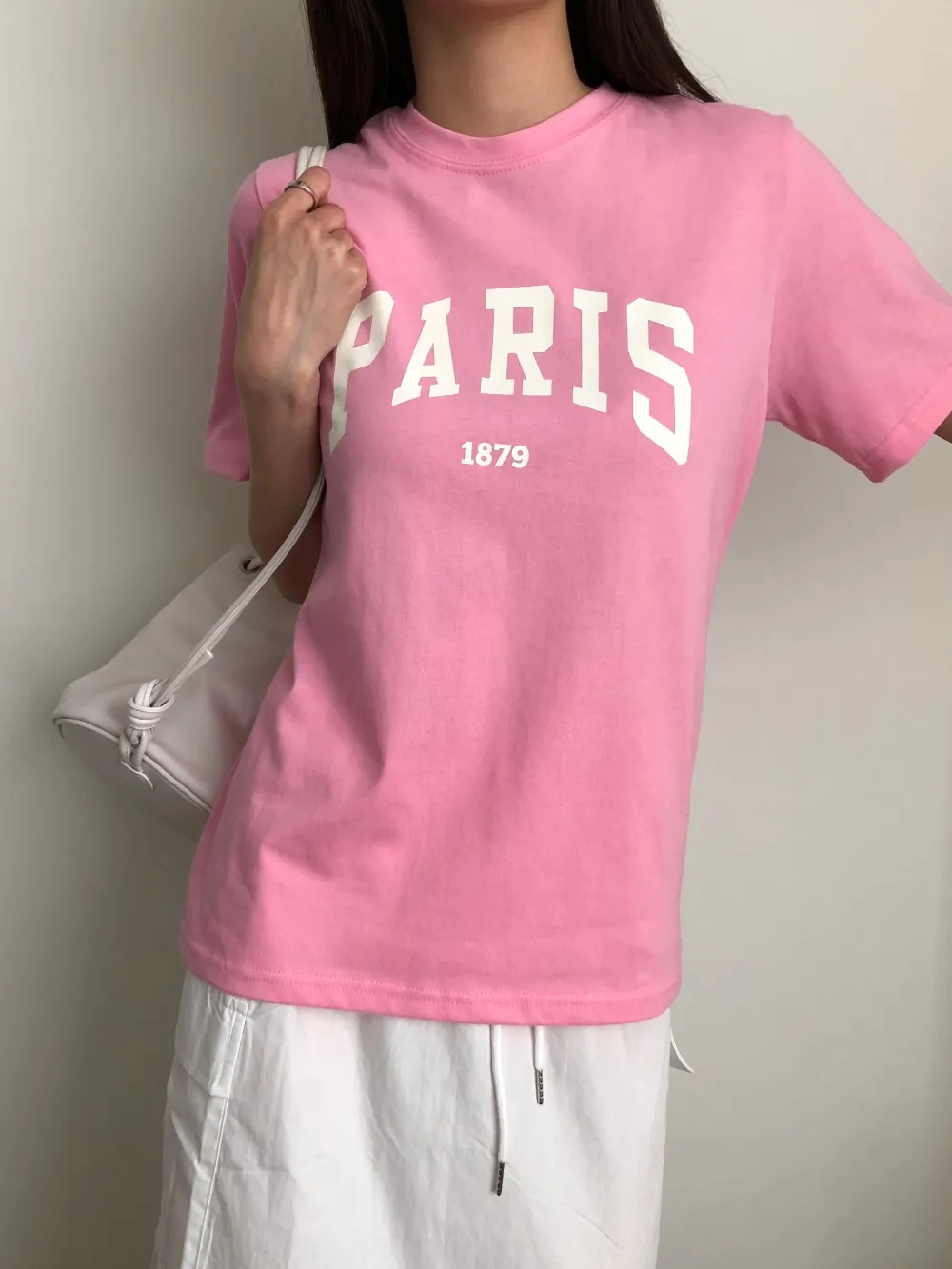 RXMANCE ロマンス PARIS 半袖Tシャツ XS 白 ドゥロワー Drawer（ドゥロワー）の「＜RXMANCE（ロマンス）＞ PARIS Tシャツ