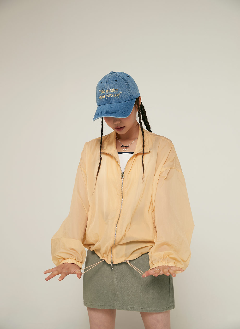 レタリング刺繍デニムキャップ | 詳細画像10