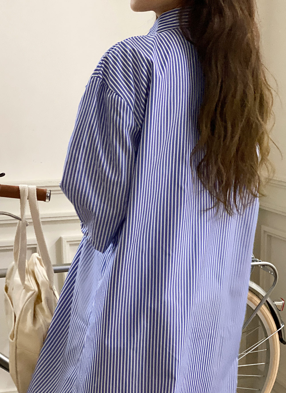DIESEL♡美品‼︎大人気　ストライプ　シャツワンピース　ポケット付　スリット入 DIESEL（ディーゼル）の「レディース ワンピース シャツドレス