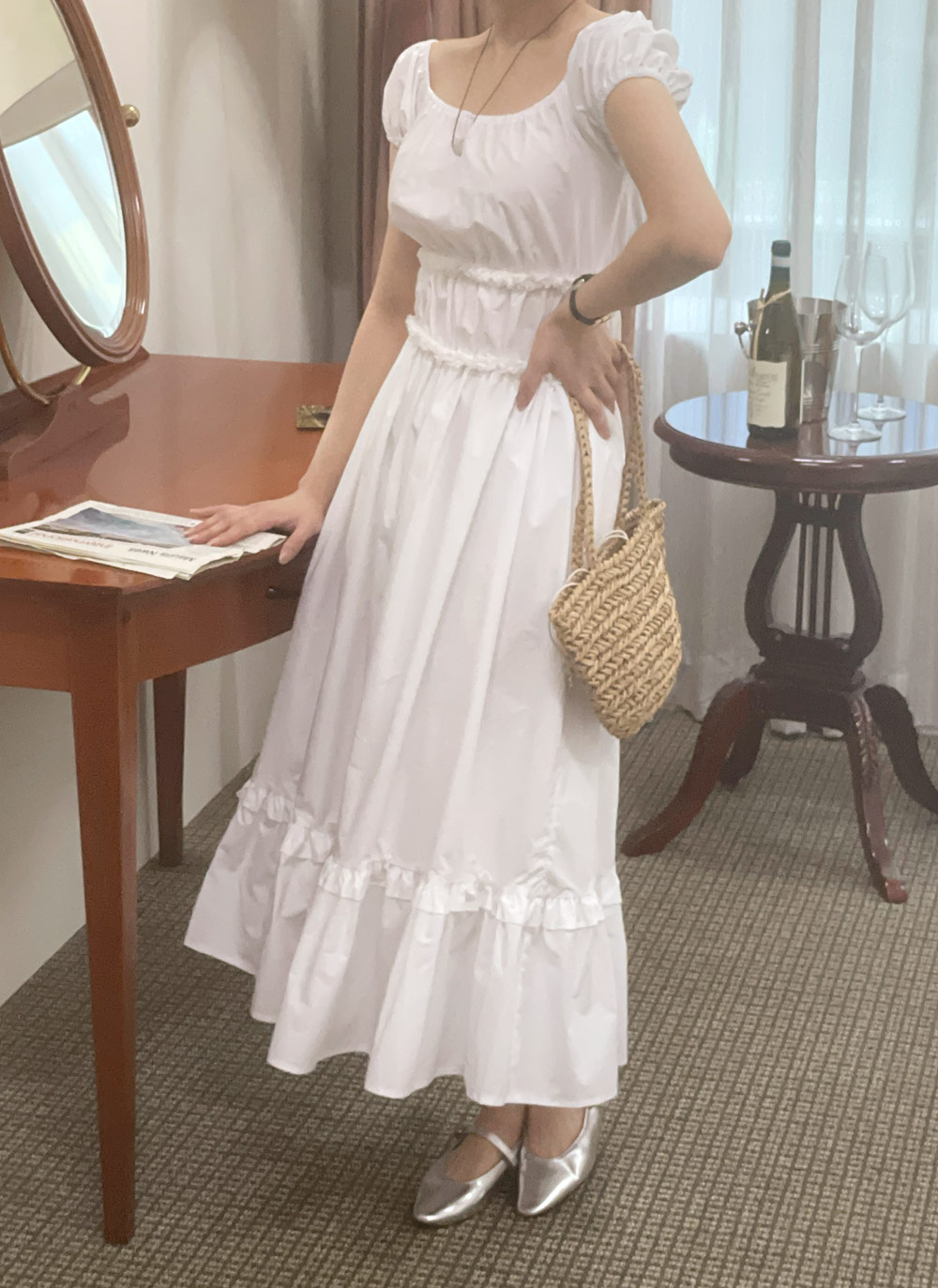 2WAYフリルワンピース | レディースファッション通販 - DHOLIC