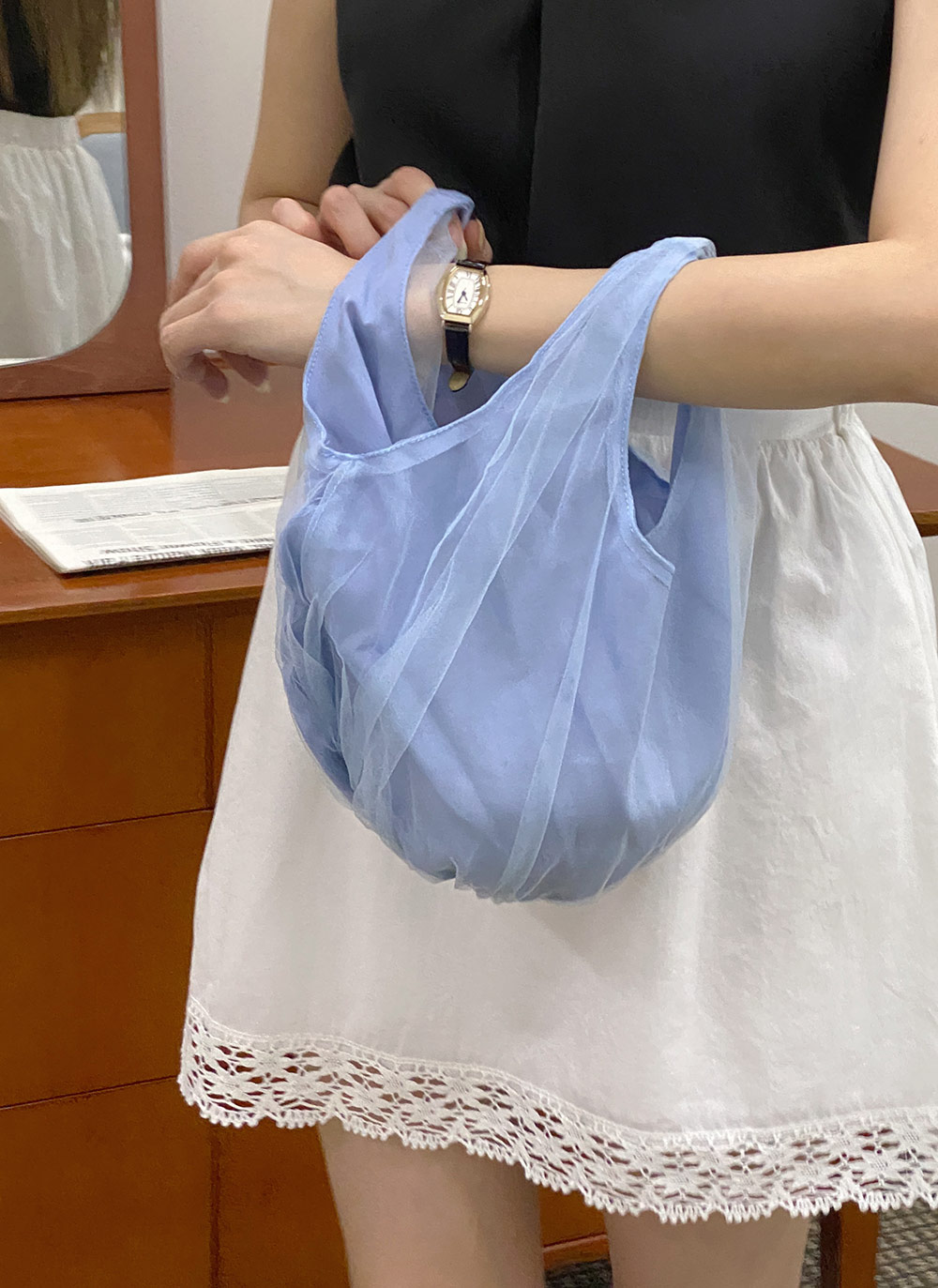 オーガンジーレイヤードバッグ | DHOLIC | 詳細画像6