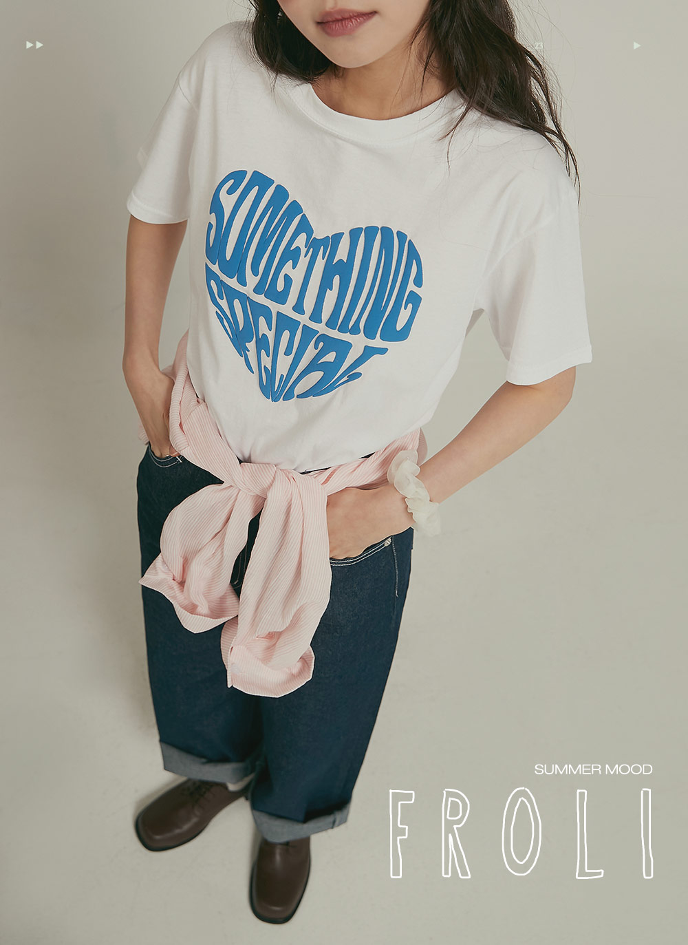 ハートレタリング半袖Tシャツ | 詳細画像2