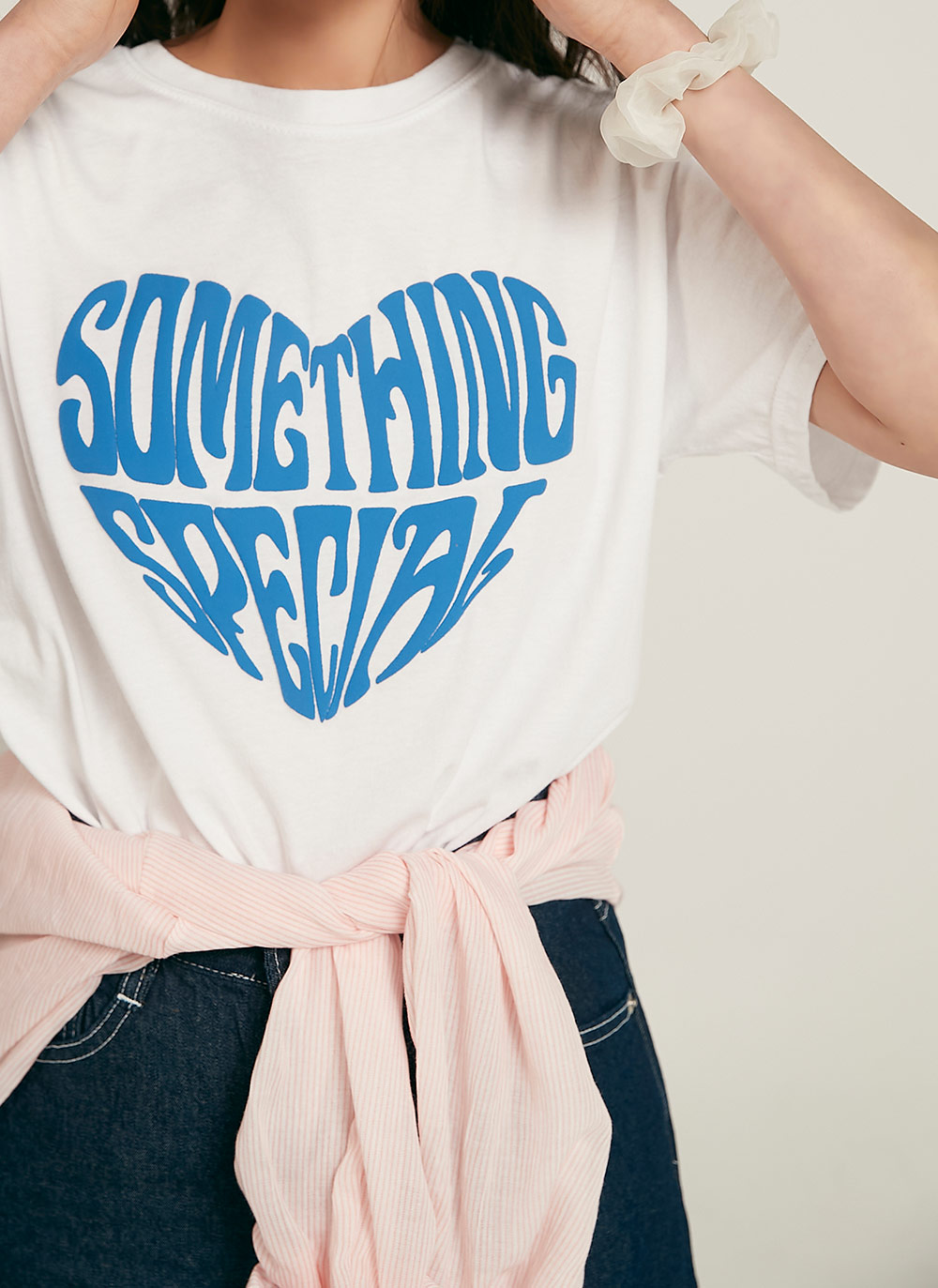 ハートレタリング半袖Tシャツ | 詳細画像5