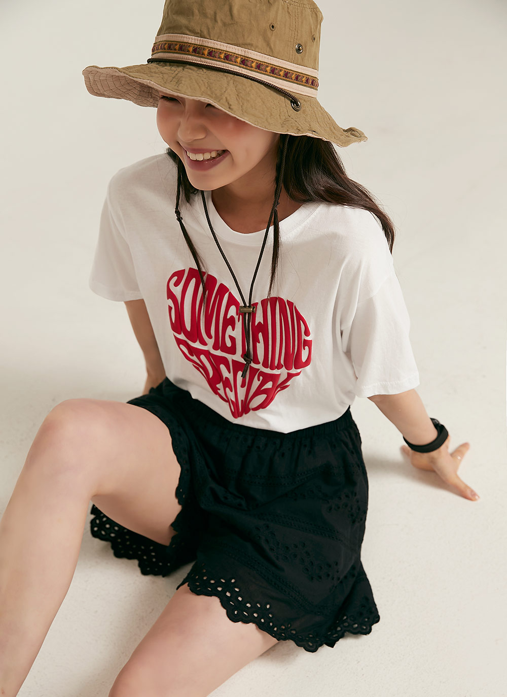 ハートレタリング半袖Tシャツ | 詳細画像9