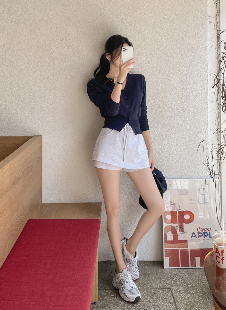レイヤード風ミニスカートパンツ | レディースファッション通販 - DHOLIC