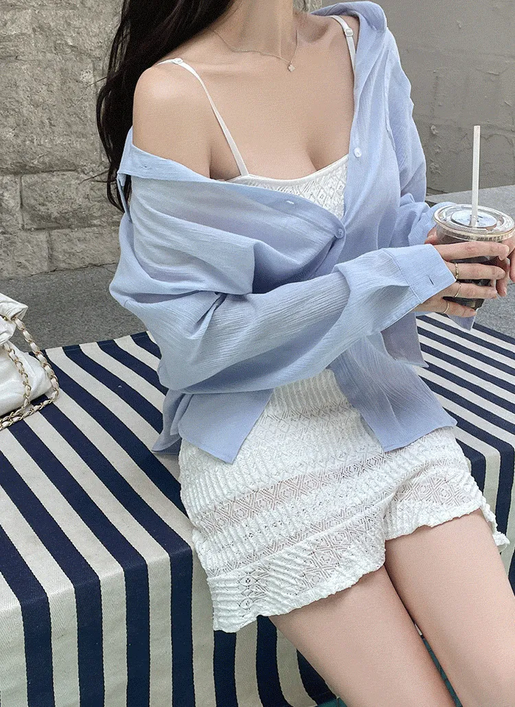 ルーズシアーリンクルシャツ | lovesomeone | 詳細画像1