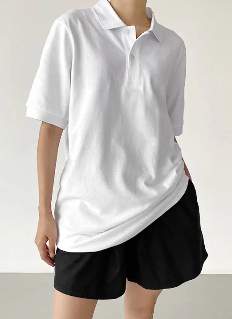 ポロカラー半袖Tシャツ | greyraise | 詳細画像1