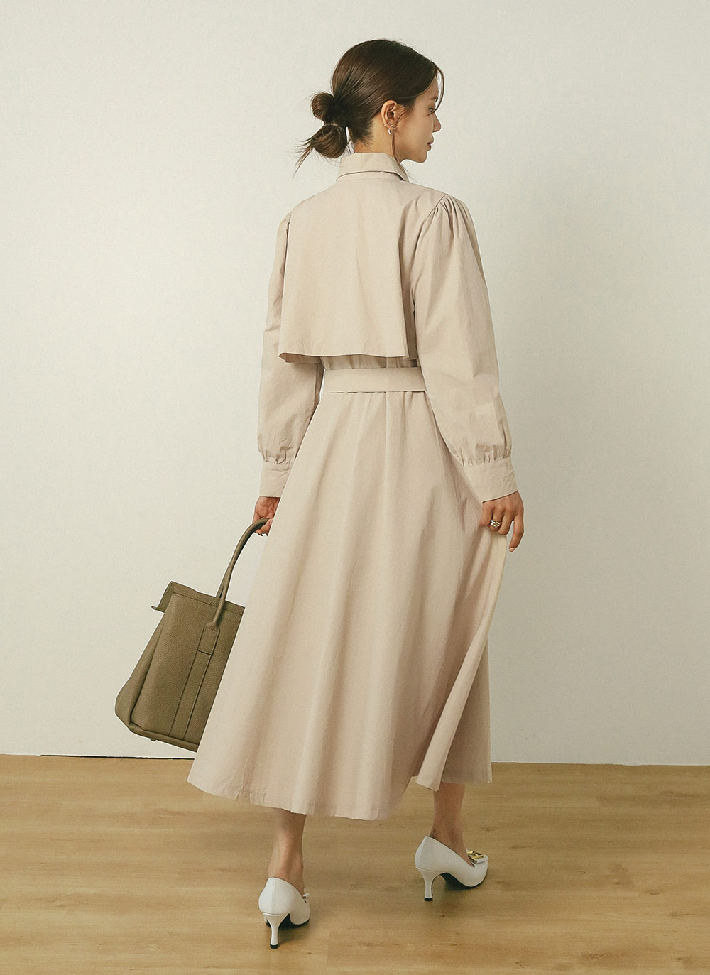 ベルト付ガンフラシャツワンピース | レディースファッション通販 - DHOLIC