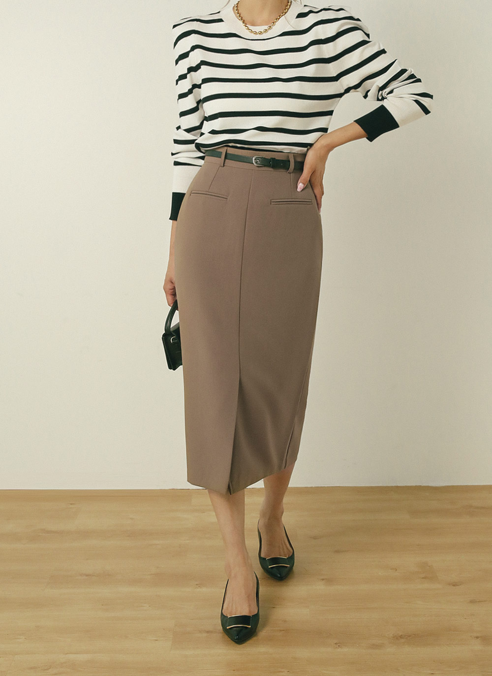 パワーショルダーボーダーニット | DHOLIC | 詳細画像12