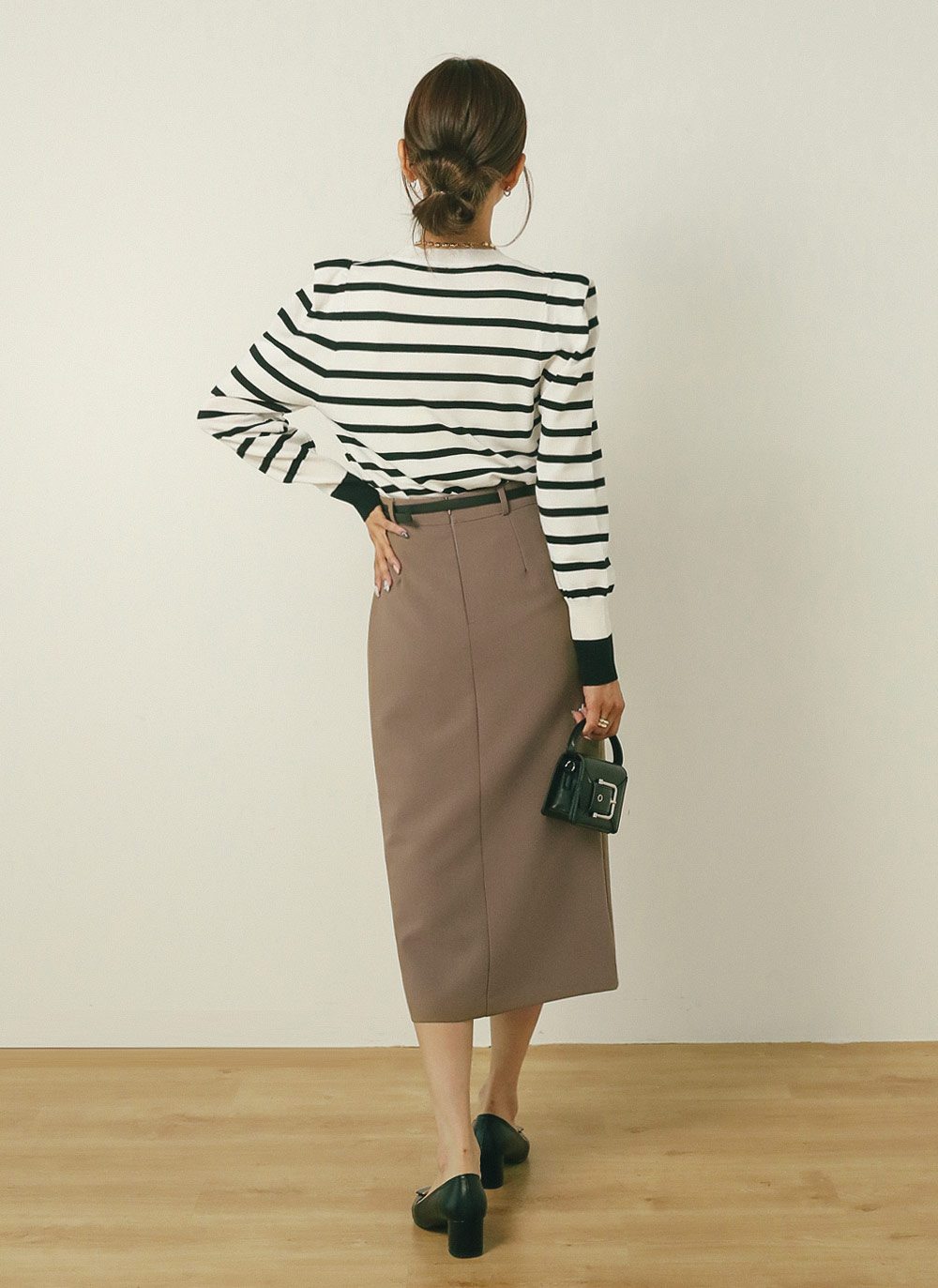 パワーショルダーボーダーニット | DHOLIC | 詳細画像13