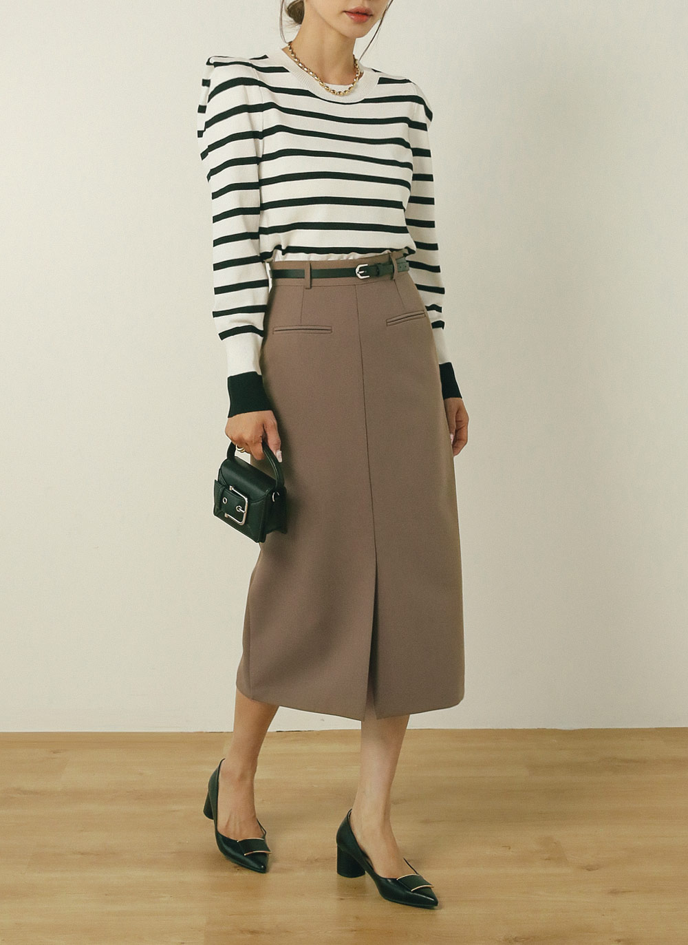 パワーショルダーボーダーニット | DHOLIC | 詳細画像15